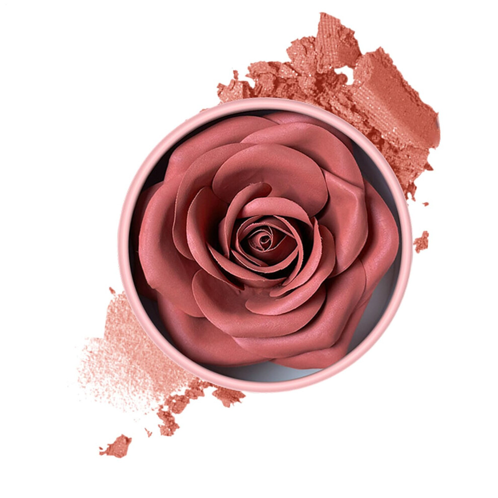 Blush Makeup Powder Rose Petal Buildable Glow Long Lasting Natural Cheek Color 4#
