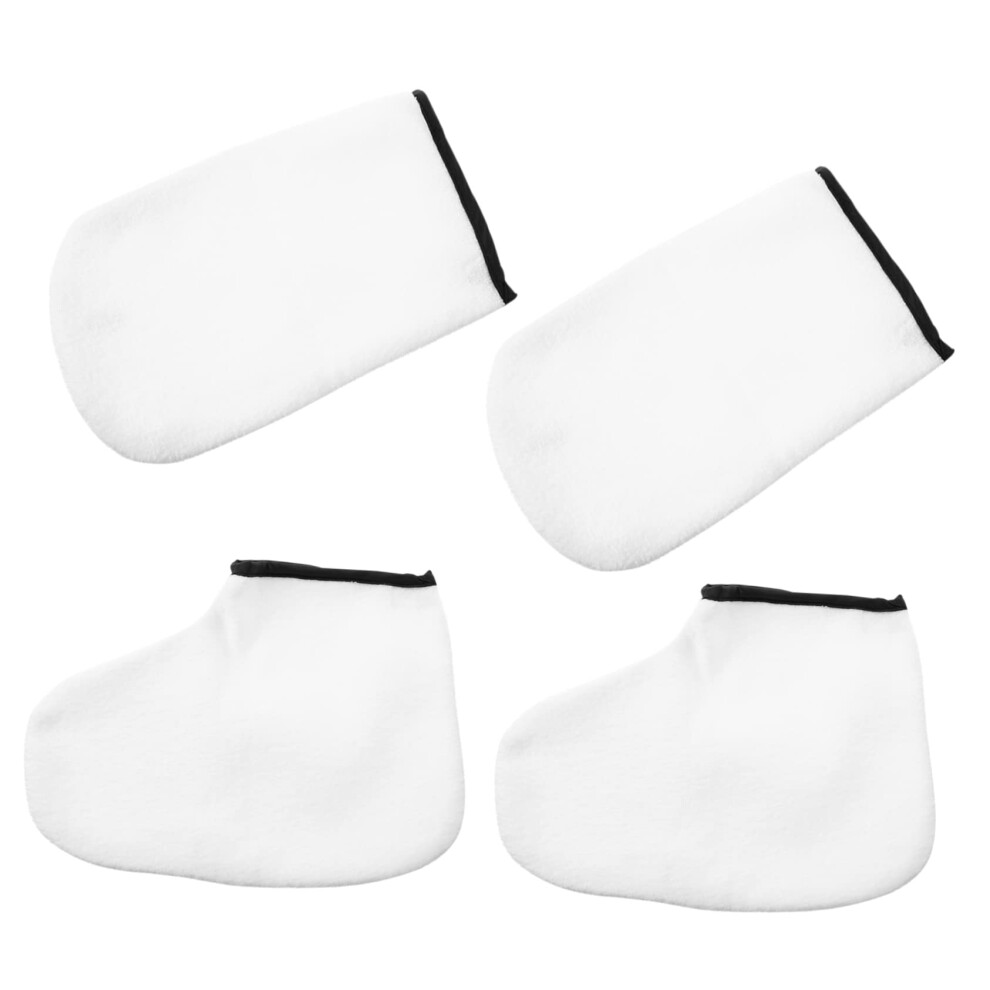 Paraffin Wax Gloves and Socks Set for Deep Hydration and Heat Therapy Spa Quality