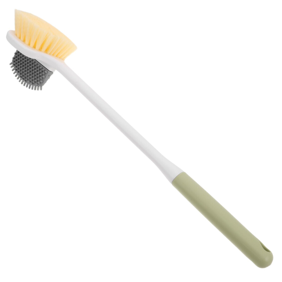 Foot Scrubber Long Handle DualSided Bristle Bath Brush for Seniors Gentle Exfoliation Care