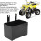 Motorcycle Battery Box with Rustproof Black Coating, Universal ATV Holder for Quick Tool Installation 2