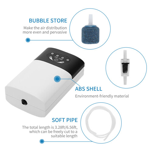 Pompe à oxygène Type 2 2600 mAh 30-100 L USB blanc 2