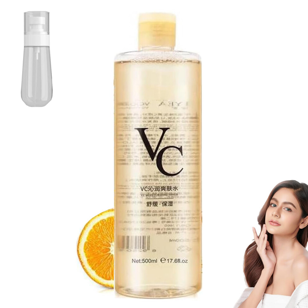 Vitamin C Brightening Toner 500ml with Deep Hydration for All Skin Types Korean Formula
