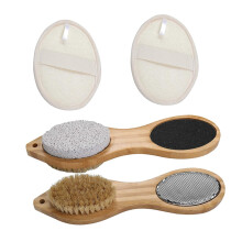 Foot Care Tools Set with Pumice Stone for Gentle Exfoliation, Ergonomic Grip, Travel Size