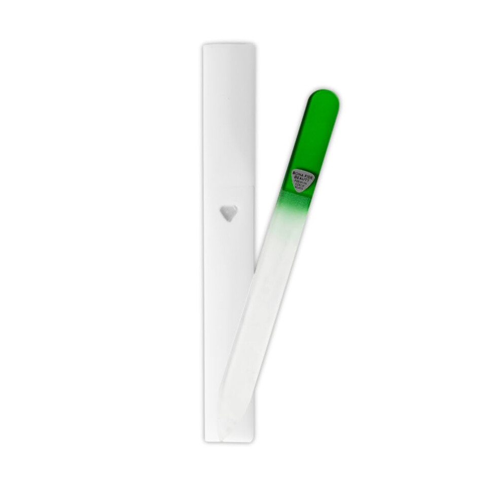 Czech Glass Nail File for Natural and Acrylic Nails, Gentle and Durable Manicure Tool