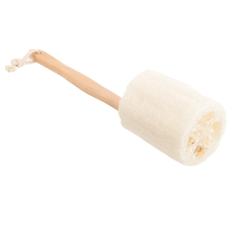 Bath Brush with Long Handle Natural Loofah Body Scrubber for Gentle Exfoliation and Deep Cleaning