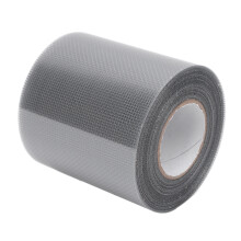 P patch en filet pour écran auto-adhésif 80 mm x 6,1 m Gris, pour la réparation de tente, lit, porte