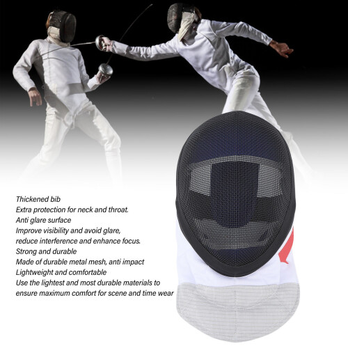 Fencing Mask for Competition Black