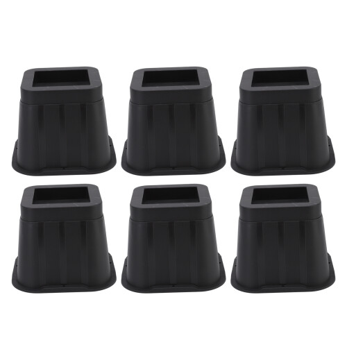 Schwarze Gummimöbelfüße (4 x 6er-Pack) 1