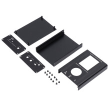 Boîte électrique en aluminium à séparation 38  88  121,5 mm noire