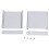 Aluminium Waterproof Junction Box Split Type, Silver, 67x75x16mm 2