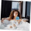 Bath Sponge with Long Handle for Back Scrubber Shower, Soft Mesh Loofah for Gentle Exfoliation 5