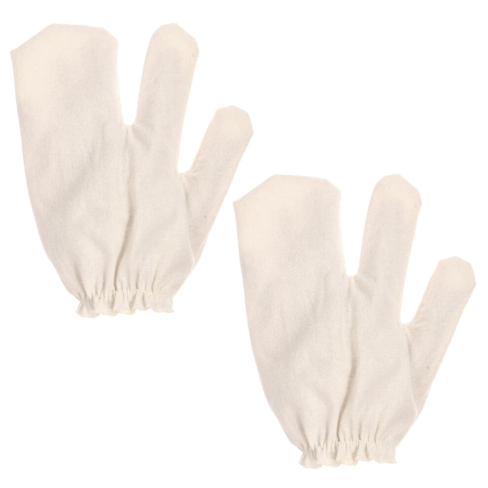 Dry Brushing Gloves Raw Silk Exfoliating Massage for Gentle Skin Care with Elastic Wristband Fit