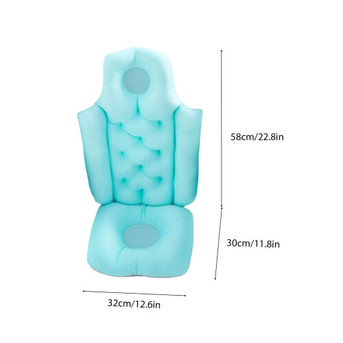 Bath Pillow with Ergonomic Neck Back Support, Full Body Memory Foam Seat, QuickDry Mesh for Spa 1