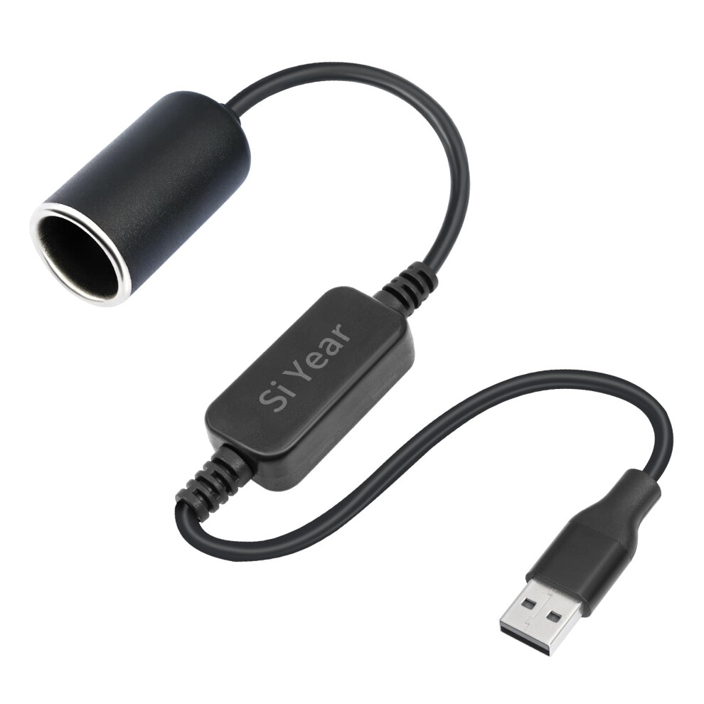 Usb To 12V Converter Cigarette Lighter Socket Adapter 18W For Dash Cam Gps Car Led 0.3M 9455672034883