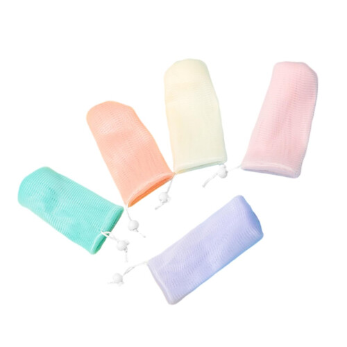 Soap Saver Bag 6Layer Mesh Exfoliating Pouch for Shower Bar Soap, Maximizes Usage, 5 Pack