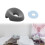 Face Down Massage Pillow with Memory Foam, Ergonomic Head Neck Support for Spa and Office, Grey 3