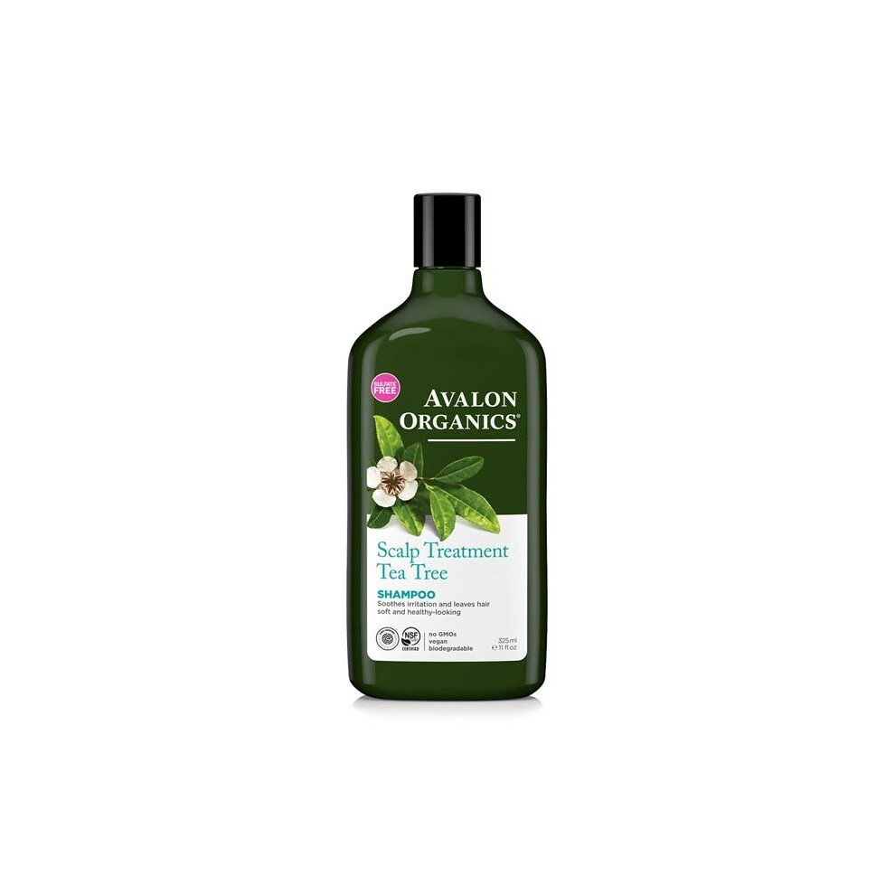 Avalon Tea Tree Scalp Treatment Shampoo | Soothes Irritation and Leaves Hair Soft - 325ml