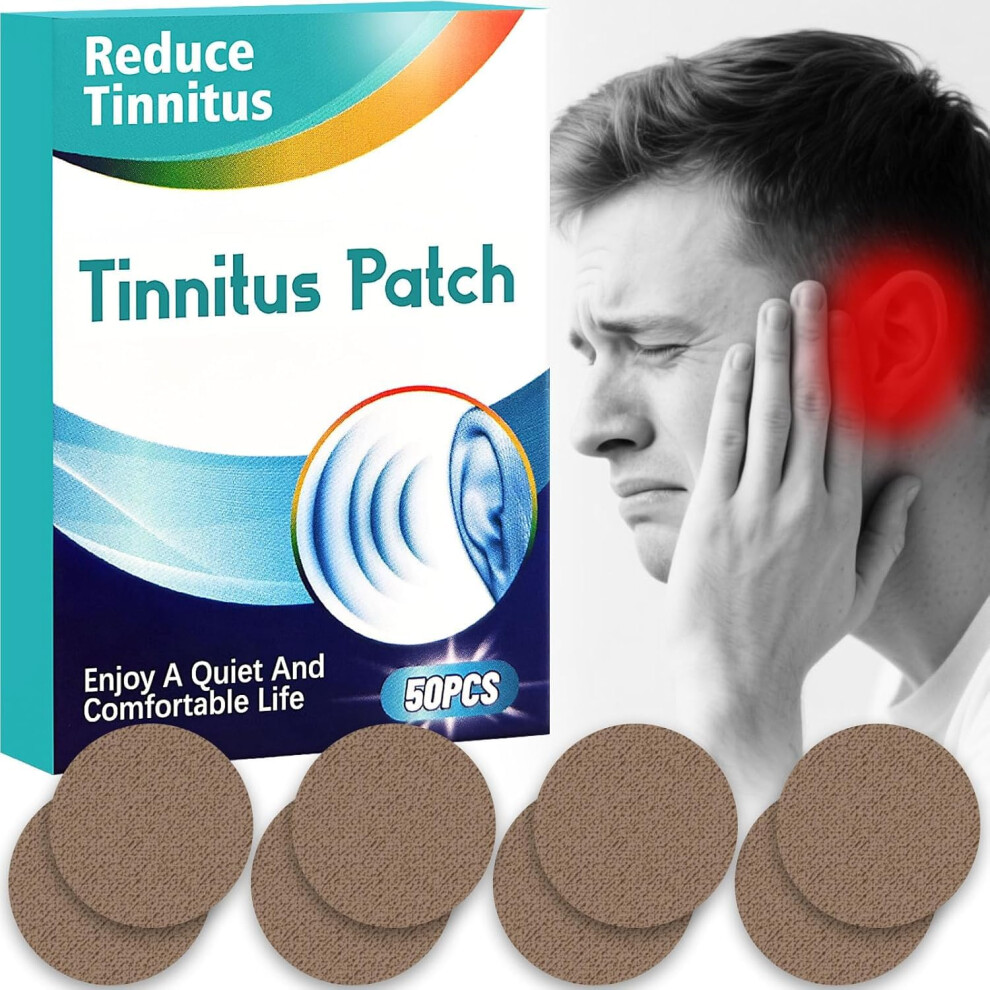 Tinnitus Relief Patches for Ringing Ears Noise Reduction AntiTinnitus Ear Patch 50PCS