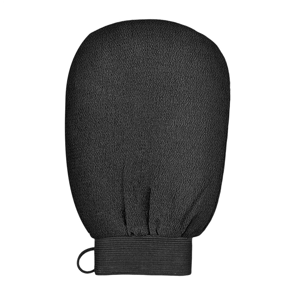 Black Exfoliating Gloves For Dead Skin Removal Deep Exfoliation Body Scrub Gloves, Reusable Durable Design