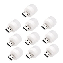 USB Atmosphere Light Set of 10 LED PlugandPlay Mini Lamps for Car Interior and Home Decor
