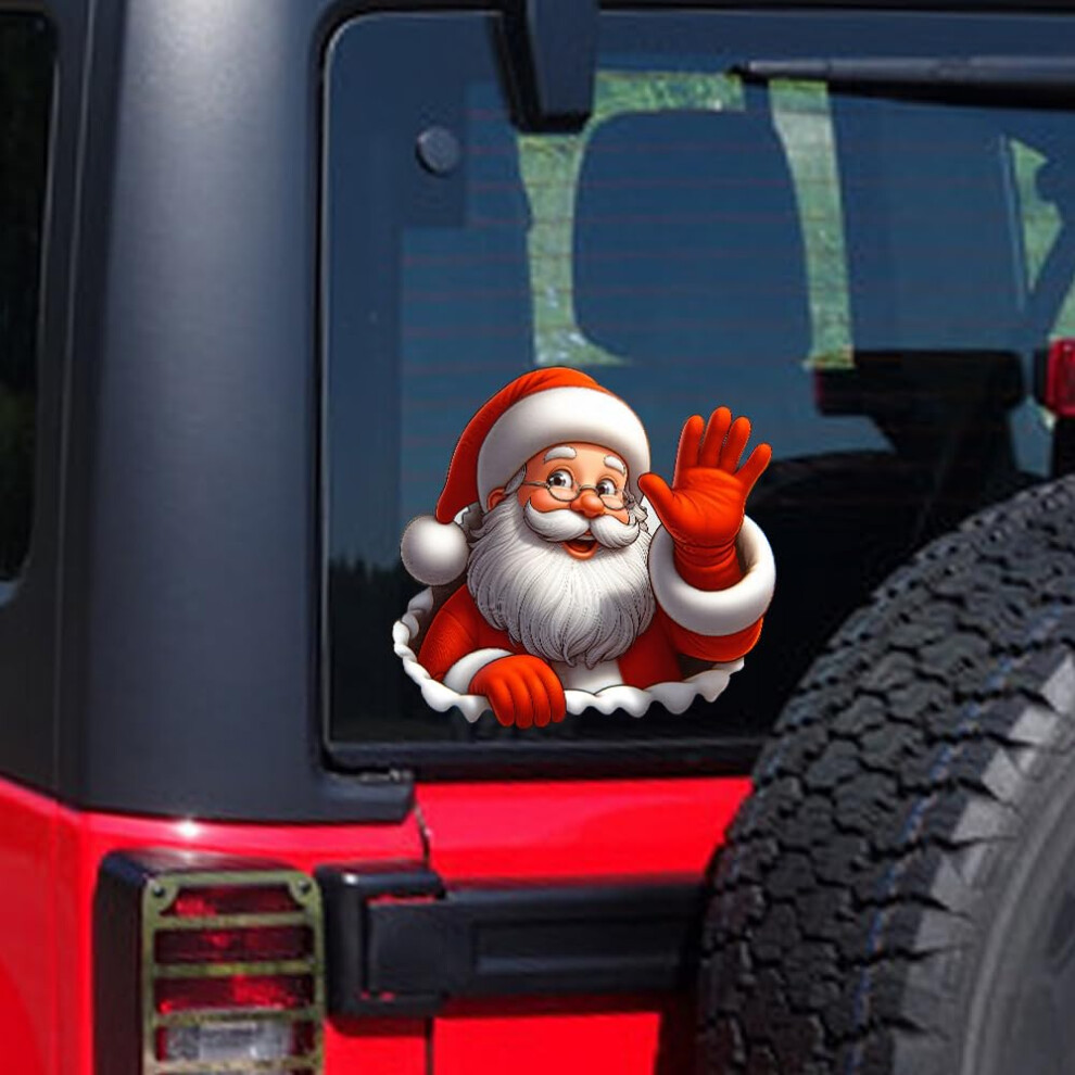 Christmas Vinyl Stickers Waterproof Santa Claus Snowman Reindeer Window Decals For Car Bumper 9455672035484