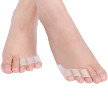Toe Separators 2 Pairs Gel Silicone Toe Spacer for Overlapping Toes Alignment and Pain Relief