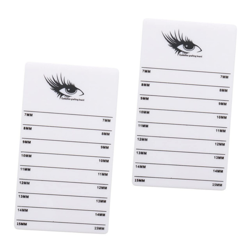 2pcs Acrylic Lash Extension Display Boards Eyelash Organizer for Salon and Home Use