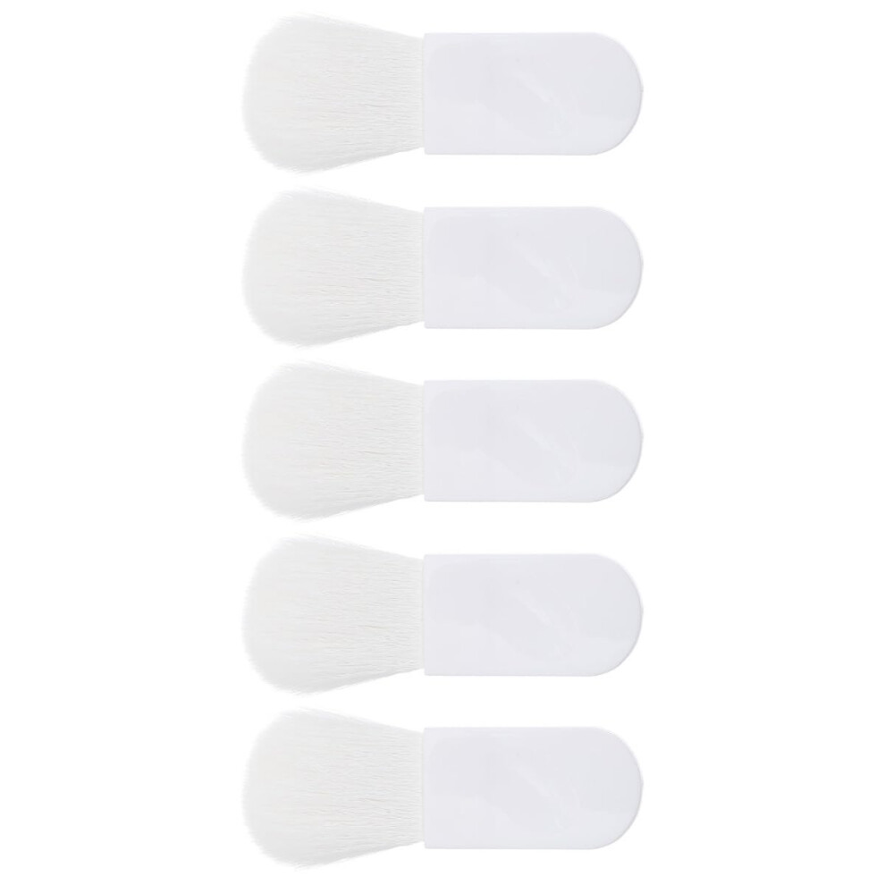 5pcs Mini Travel Blush Brush Set with Soft Dense Bristles for Flawless Makeup Application