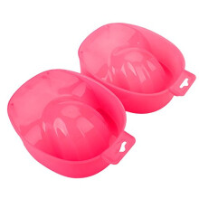 Manicure Soak Bowl Set with Groove Shape Design, Nail Art Hand Spa Bowls Pack of 2