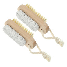 Foot Scrubber for Shower, 2pcs DoubleSided Pumice Stone Foot Brush for Callus Removal and Gentle Massage