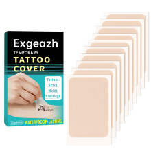 Tattoo Cover Up Patches Waterproof Concealer for Light Skin Scars Bruises 10PCS LongLasting
