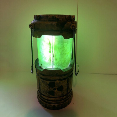 Camping Lantern with Postapocalyptic Reactor Design, Battery Powered LED Light for Camping Decor 2
