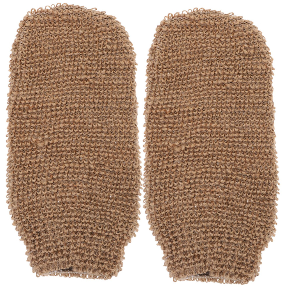 Exfoliating Bath Gloves 2 Pack for Gentle Skin Scrub and Smooth Body Care in Shower