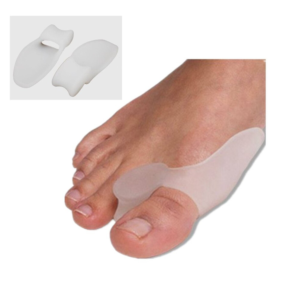 Toe Separators and Gel Bunion Protectors for Bunion Pain Relief, Soft Silicone Big Toe Corrector, 3 Pairs