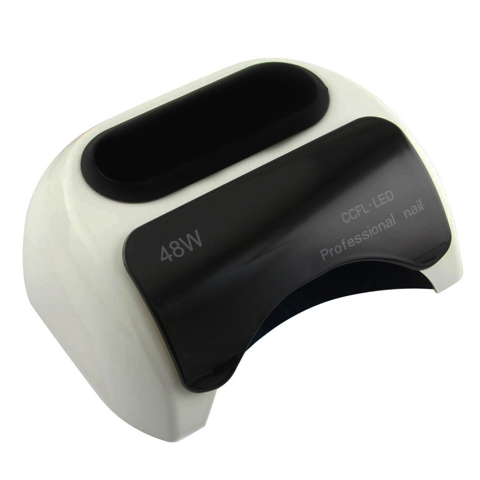 White 48W Uv Led Nail Lamp With Timer, Professional Salon Gel Nail Dryer With Smart Sensor And Fast Curing (White)