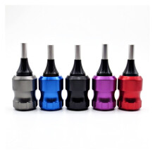 32mm Aluminum Adjustable Tattoo Cartridge Grip Tube Red Ergonomic Lightweight Durable