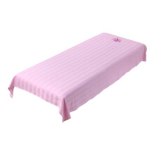 Waterproof Massage Table Sheet with Face Hole, SkinFriendly Washable Beauty Salon Bed Cover Pink