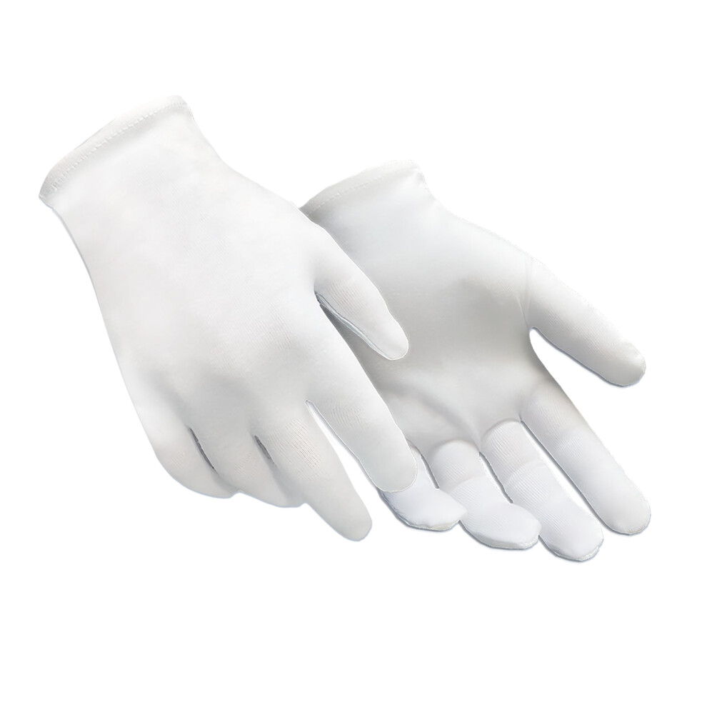 1 Pair White Cotton Moisturizing Gloves for Women, Deep Moisture Retention and Overnight Hand Care