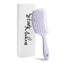 Detangling Hair Brush with Vented Fast Drying Design for Wet and Dry Thick Curly Hair Lavender Purple