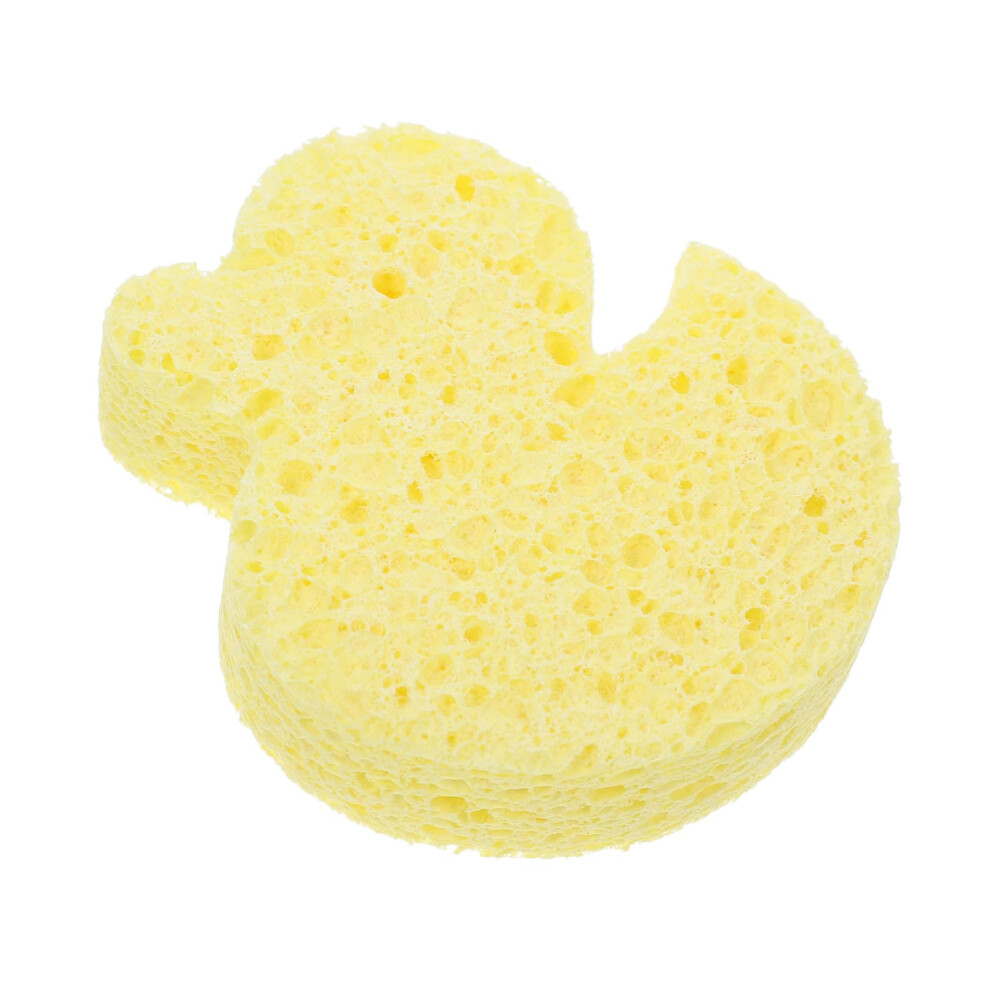 Baby Bath Sponge Soft Cartoon Infant Bath Pad Gentle Skinfriendly Cleaning For Newborn Yellow