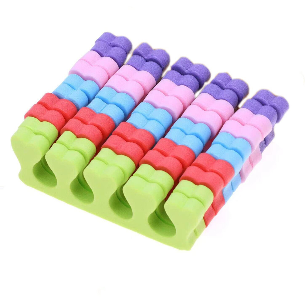 Toe Separators 50 Pairs Foam Pedicure Toe Spacers for Smudge Nail Polish Salon Use Disposable