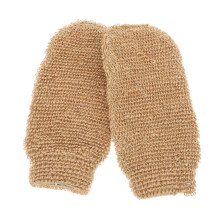 Exfoliating Bath Gloves 2PCS Jute Body Scrub for Deep Exfoliation Shower Use for Men and Women