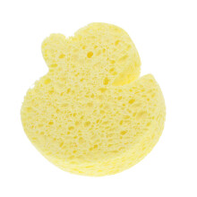 Baby Bath Sponge for Newborns with Soft Wood Pulp, Gentle Exfoliation, Cute Cartoon Design