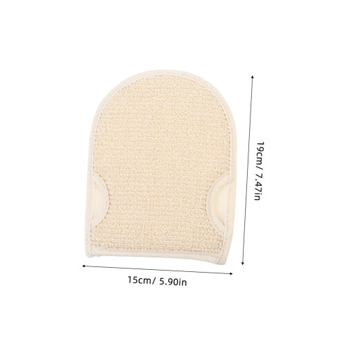 2pcs Double Sided Exfoliating Gloves for Deep Body Scrub, Soft Skin Friendly Bath Mittens 1