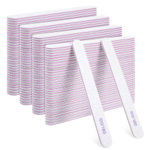 125 Pcs Nail Files 100/180 Grit DoubleSided Emery Boards for Acrylic and Natural Nails Salon Use
