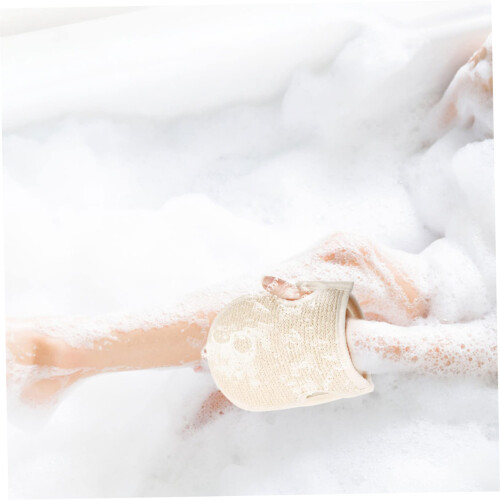 2pcs Double Sided Exfoliating Gloves for Deep Body Scrub, Soft Skin Friendly Bath Mittens 2