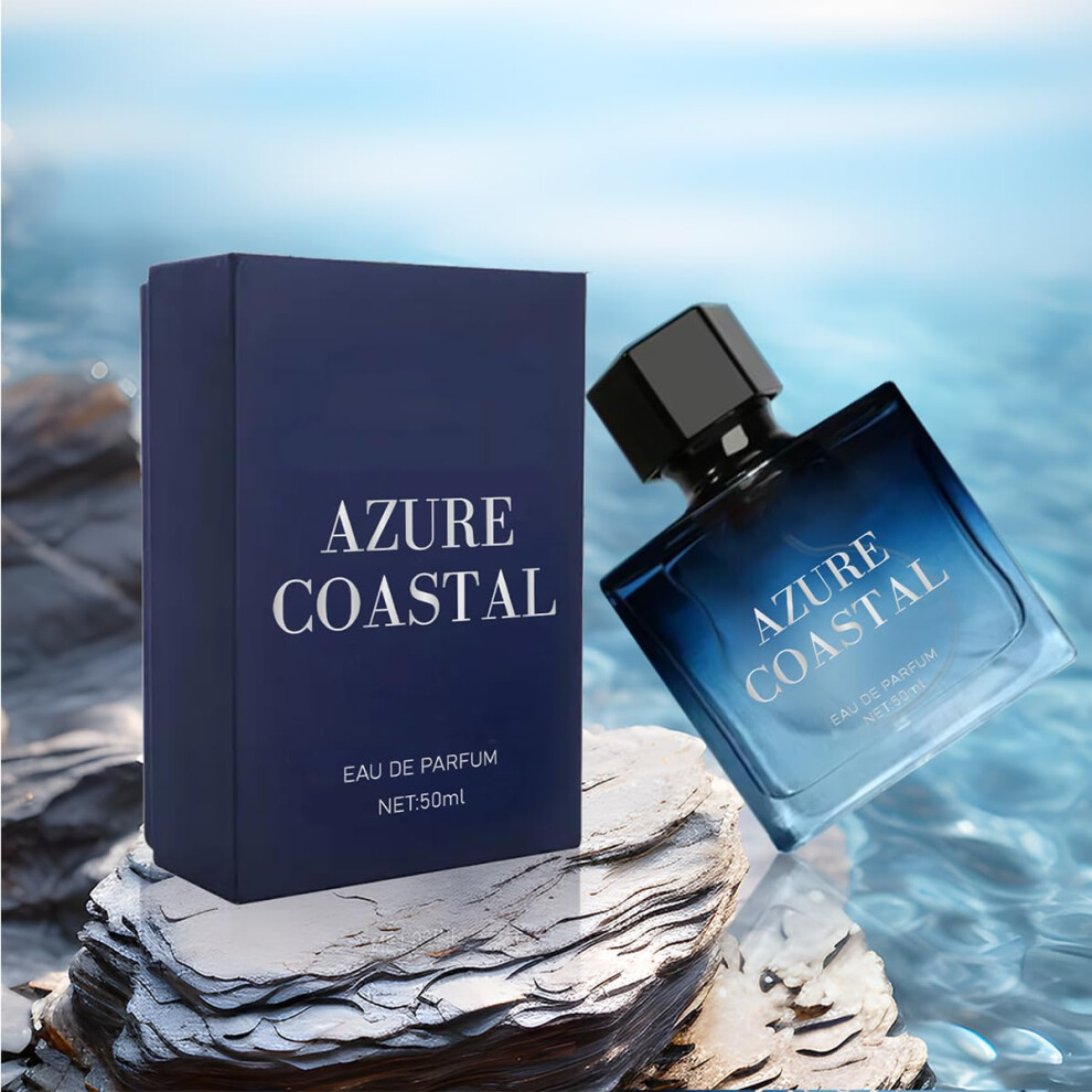 Men's Eau de Parfum Long Lasting Bergamot Jasmine Musk Scent, Evening Cologne 1.76 oz