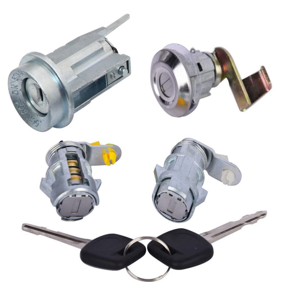 Door Lock Set With Ignition Barrel And Gas Cap For Toyota Pickup 19921995 Oem Fit 2 Keys 9455672037181