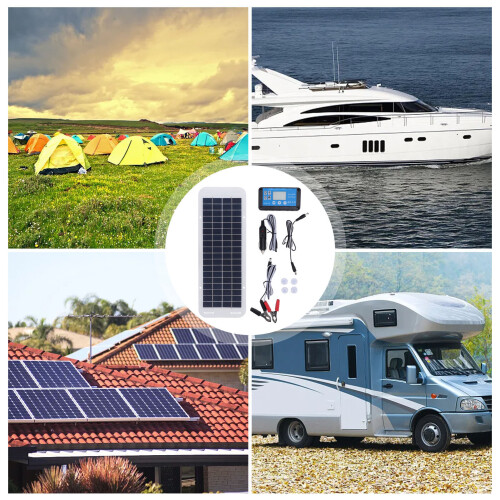 30W Polycrystalline Solar Panel Kit with 100A