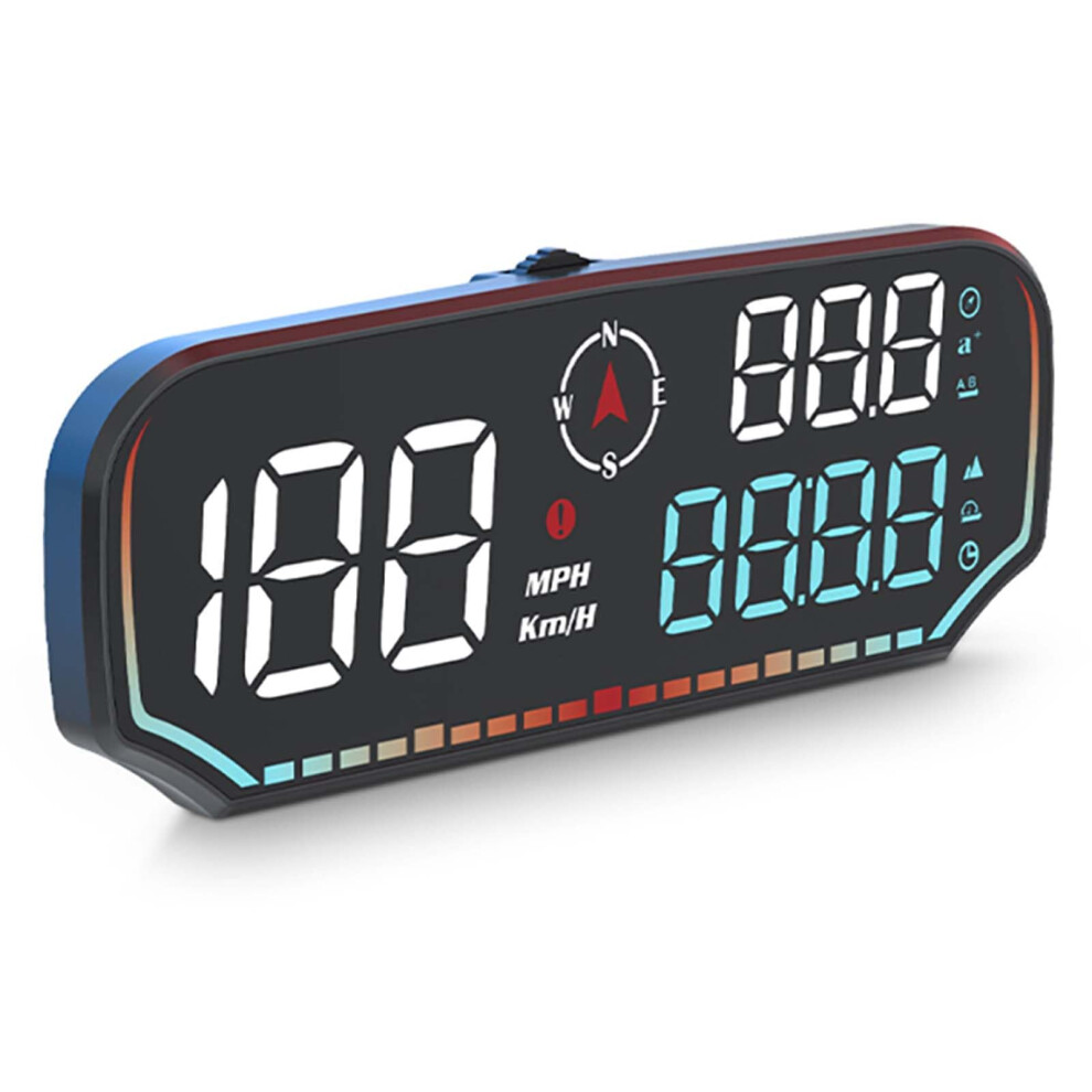 Gps Speedometer For Car With 5Inch Hd Led Hud, Compass, Altitude, Overspeed Alarm, 360 Swivel 9169991693408